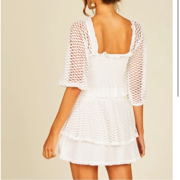 White eyelet skirt and top set - Picture 2 of 6